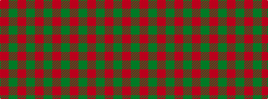 idealised woven sample of pattern RGRGRGR