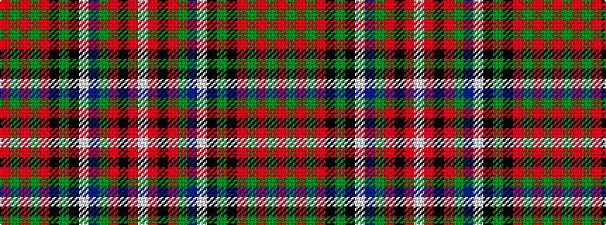 idealised woven sample of pattern RGRGRKGKWBGRKRW