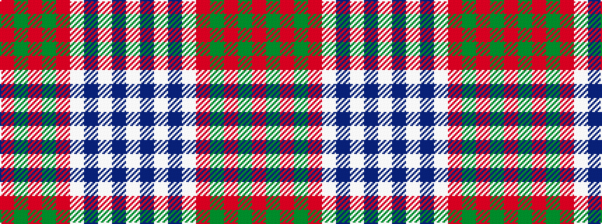 idealised woven sample of pattern RGRGRWBWBW