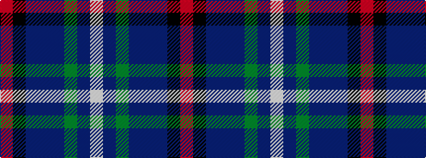 idealised woven sample of pattern RKBBBGBW