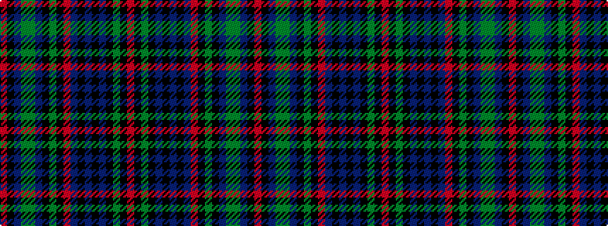 idealised woven sample of pattern RKBGGBKGKRBKBKBKGKR