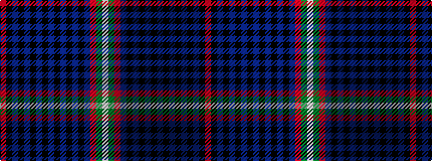 idealised woven sample of pattern RKBKBKBKBKBKBKBRGW