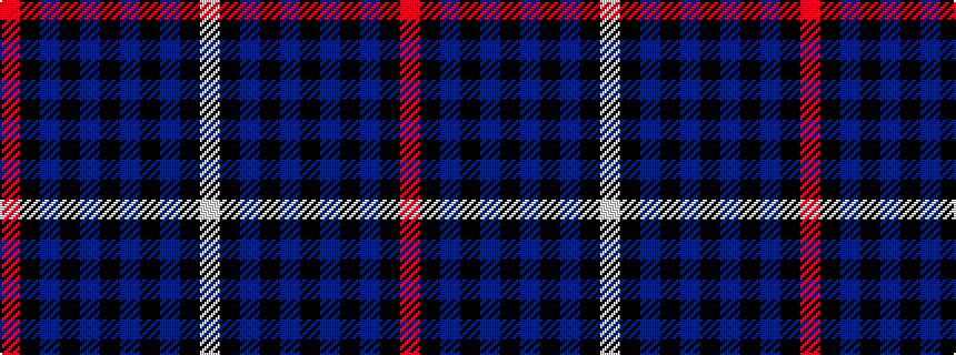idealised woven sample of pattern RKBKBKBKBKW