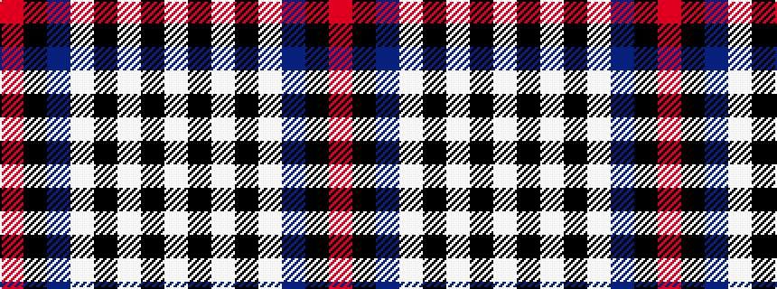 idealised woven sample of pattern RKBWKWKW