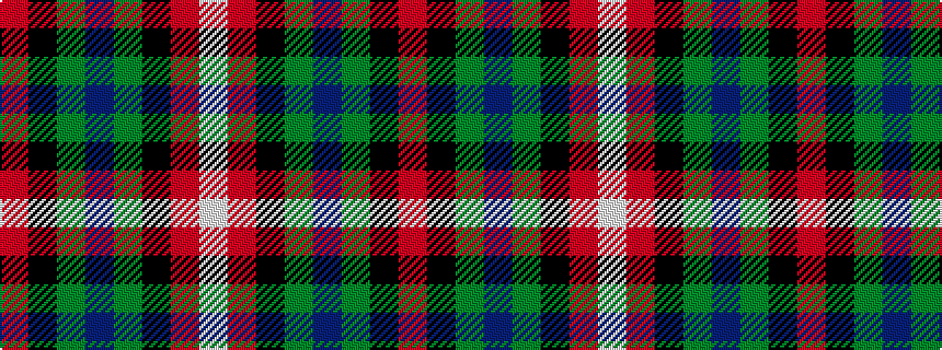 idealised woven sample of pattern RKGBGKRW