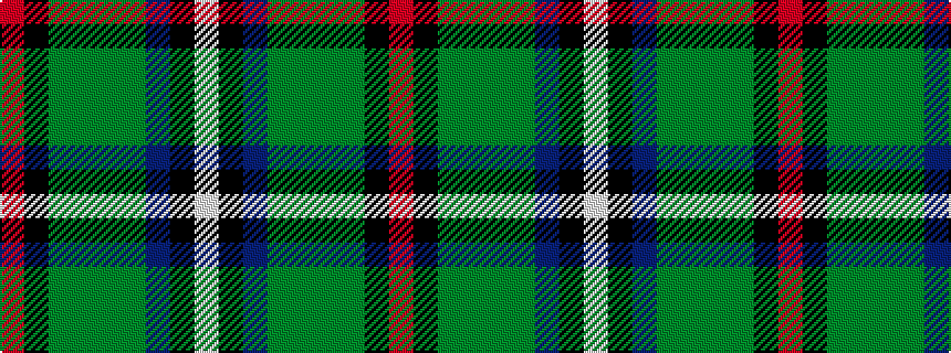 idealised woven sample of pattern RKGGGGBKW
