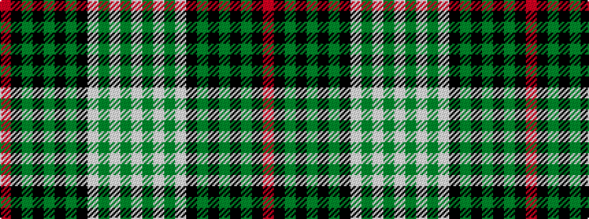 idealised woven sample of pattern RKGKGKGKWGWGW