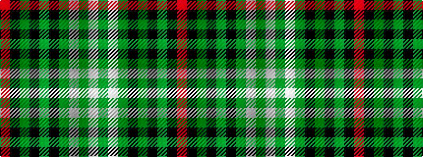 idealised woven sample of pattern RKGKGKGWGW