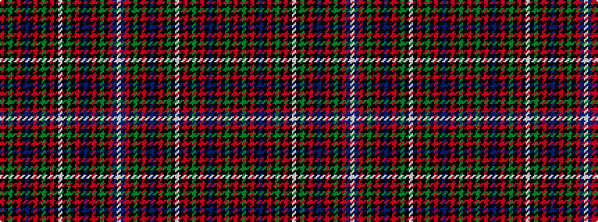 idealised woven sample of pattern RKGKRKBKRKGKRKWKGKRKBKRKGKRBW