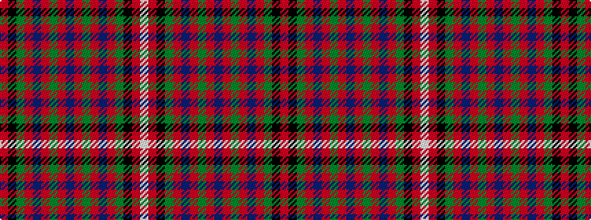 idealised woven sample of pattern RKGRBRGRBRGRBRGKRW