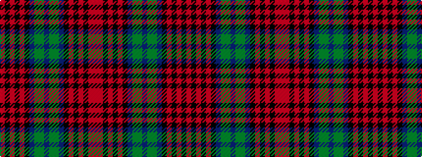 idealised woven sample of pattern RKRKRKBGGBGGBKRKRKRR