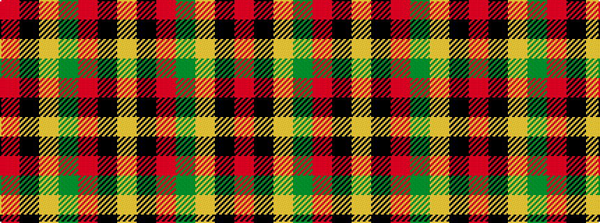idealised woven sample of pattern RKYGRKY