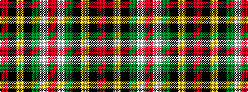 idealised woven sample of pattern RKYKGWR