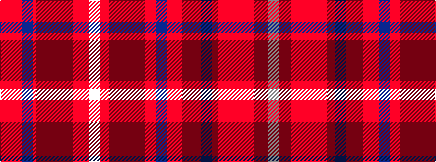 idealised woven sample of pattern RRBRRRRRW