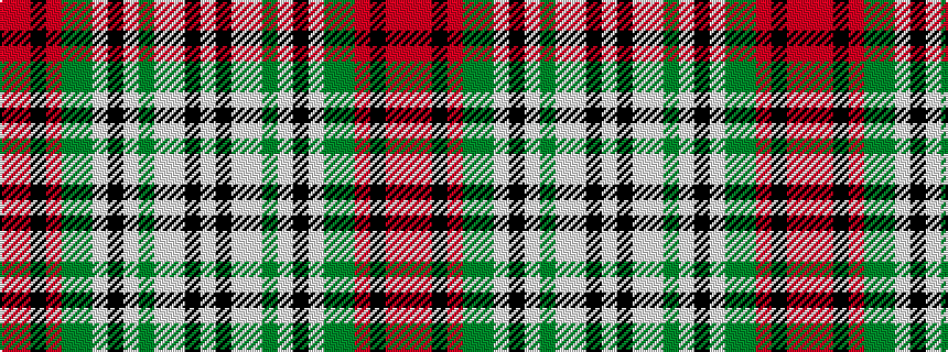 idealised woven sample of pattern RRKRGGWKWGWWKW