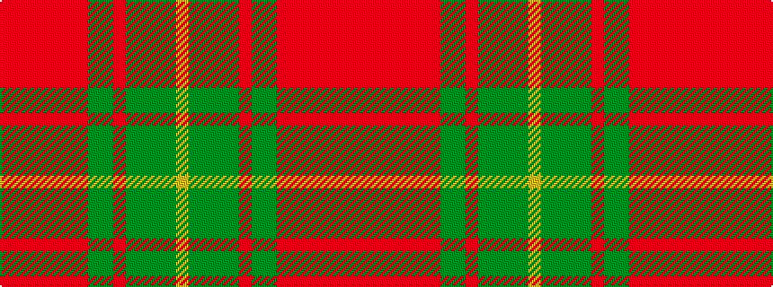 idealised woven sample of pattern RRRRRRRGGRGGGGY