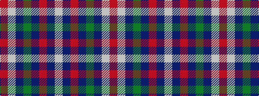 idealised woven sample of pattern RWBGBRBW