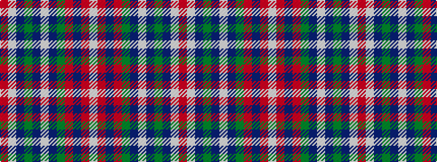 idealised woven sample of pattern RWBGBWBGRBRW