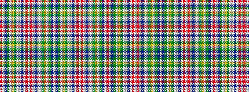 idealised woven sample of pattern RWBGWYGWWBWRWRWBWWGYWGBW