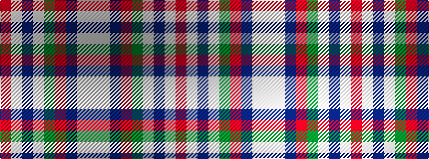 idealised woven sample of pattern RWBWGRBWW