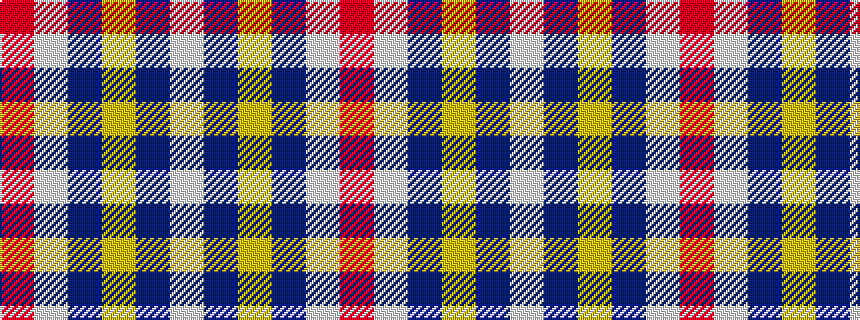 idealised woven sample of pattern RWBYBW