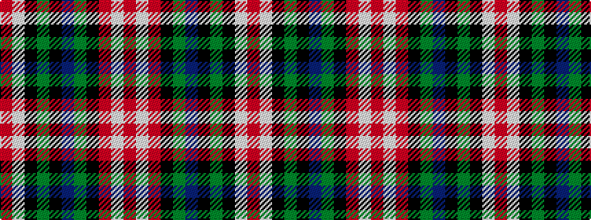 idealised woven sample of pattern RWKGKBGKRWR