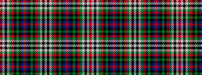 idealised woven sample of pattern RWKWGRKGKBRBKGKRGWKW