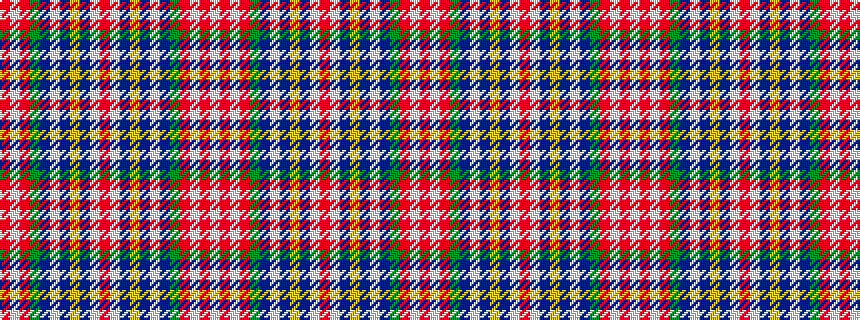idealised woven sample of pattern RWRGBWBYBWRWBYBWBGRWRW