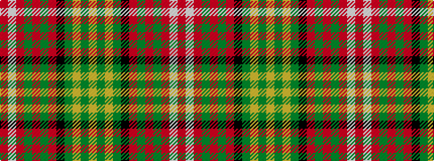 idealised woven sample of pattern RWRGRGRKGYGY