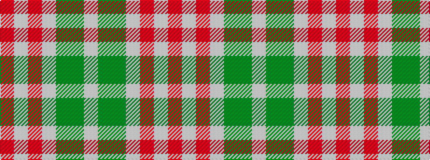 idealised woven sample of pattern RWRWGGW