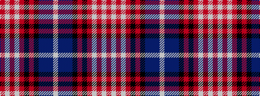 idealised woven sample of pattern RWRWRKRKBBBW