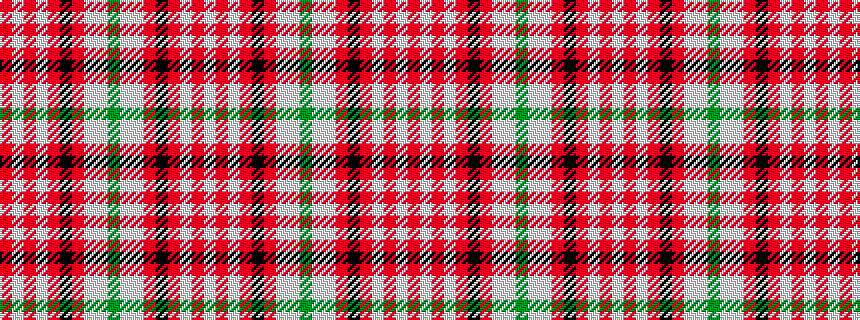 idealised woven sample of pattern RWRWRKRWWGWWRKRWRW