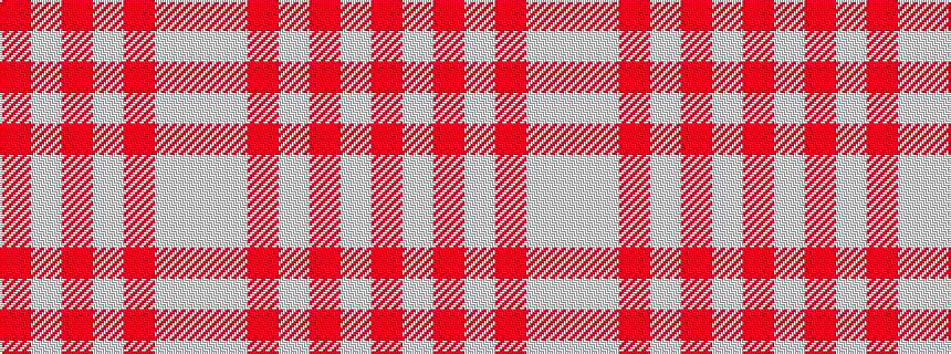 idealised woven sample of pattern RWRWRWW