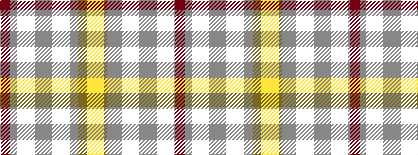idealised woven sample of pattern RWWWWWWWYY