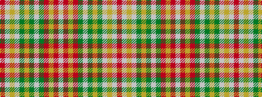 idealised woven sample of pattern RWYWGYGWGRYRW