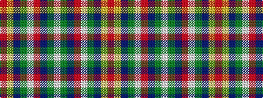 idealised woven sample of pattern RYBGWRBGW