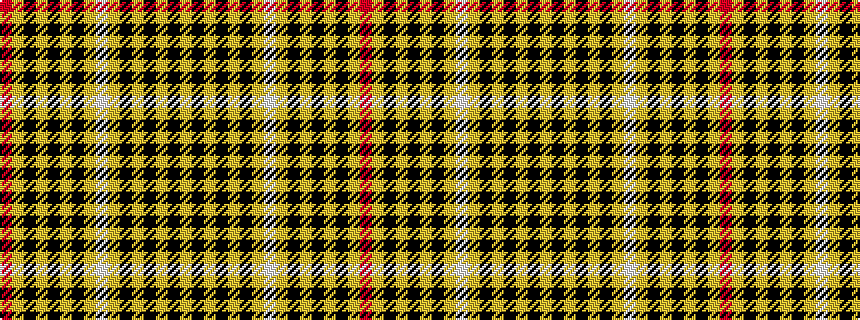 idealised woven sample of pattern RYKYKYKYWYKYKYKY