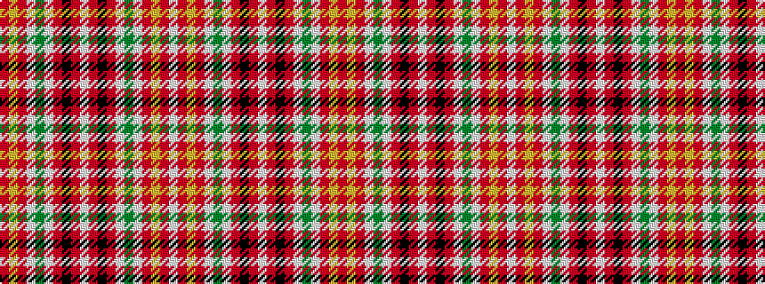 idealised woven sample of pattern RYRWGWRKRWRKRWGWRYRW