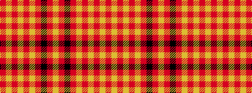 idealised woven sample of pattern RYRYRYRKRY