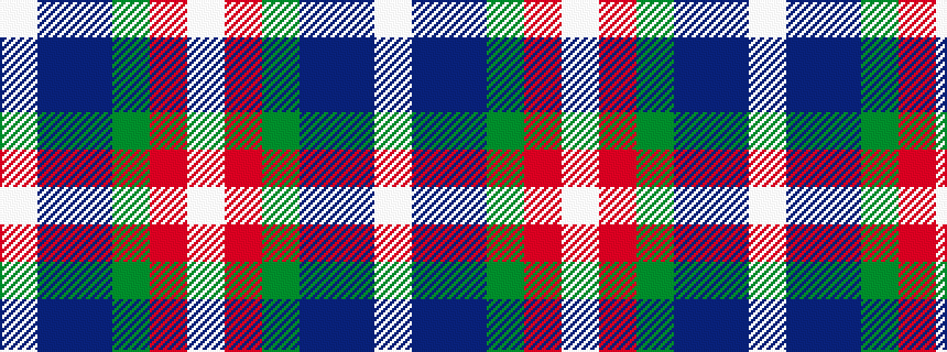idealised woven sample of pattern WBBGRW