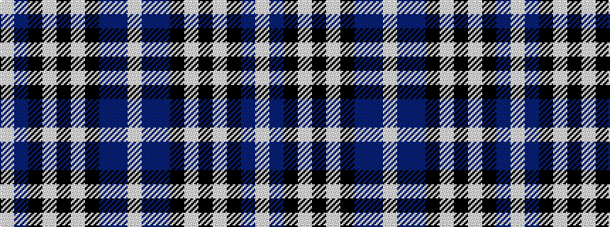idealised woven sample of pattern WBBKWKWKBW