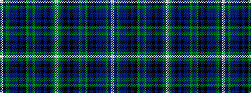 idealised woven sample of pattern WBGBBBKBKGBGBBKBKBGW