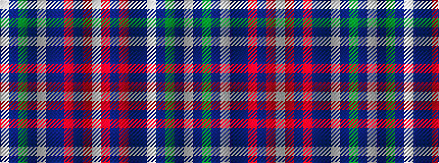 idealised woven sample of pattern WBGBWBBRBRW