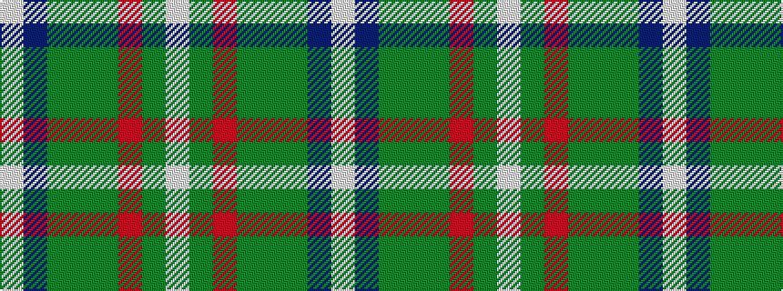 idealised woven sample of pattern WBGGGRGW