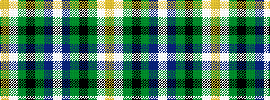 idealised woven sample of pattern WBGKGWY