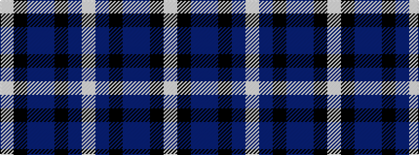 idealised woven sample of pattern WBKBBKW