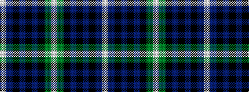 idealised woven sample of pattern WBKBKBKGW