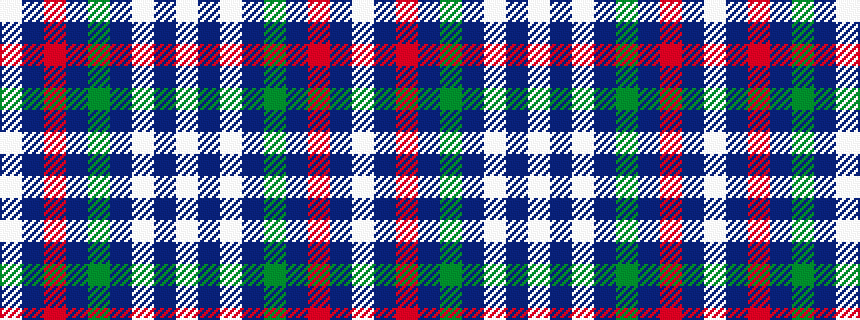 idealised woven sample of pattern WBRBGBWBW