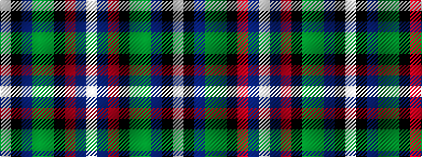 idealised woven sample of pattern WBRKGGBKW
