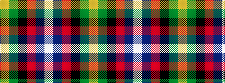 idealised woven sample of pattern WBRKGY